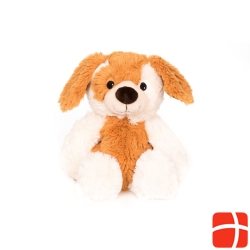 Habibi Plush Dog sitting beige white