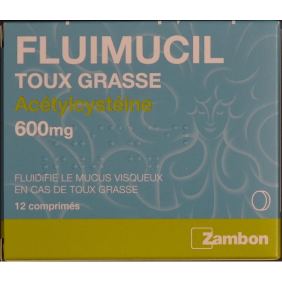 Fluimucil 600 mg 12 tablets