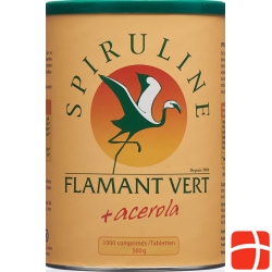 Spirulina Flamant Vert + Acerola (Vitamin C) Tabl 500 mg 1000 pc