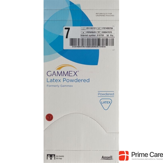 Gammex latex surgical gloves 7 Powdered 50 pairs