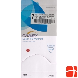 Gammex 7½ latex surgical gloves Powdered 50 pairs