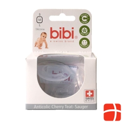 Bibi SH Sucker M cherry silicone 6 pcs