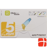 mylife Clickfine Autoprotect pen needle 5mm 100 pcs