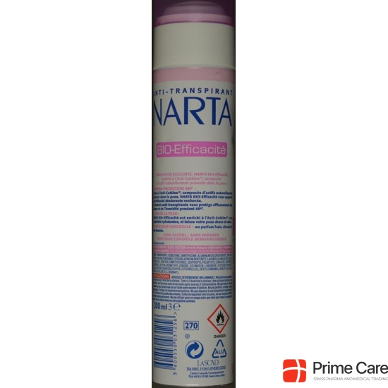 Narta deodorant atomiser spray bio efficacité 200 ml buy online