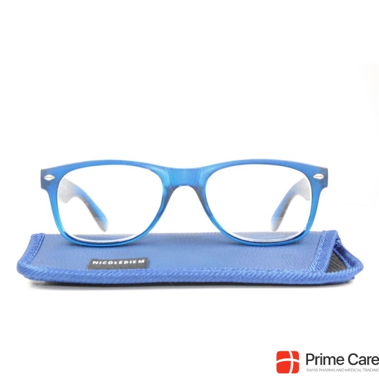 Nicole Diem reading glasses 1.00dpt Act blue