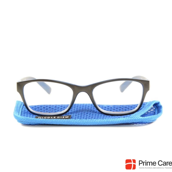 Nicole Diem reading glasses 1.00dpt blue-blk