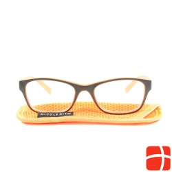 Nicole Diem reading glasses 1.00dpt orange-blk