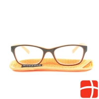 Nicole Diem reading glasses 3.50dpt orange-blk