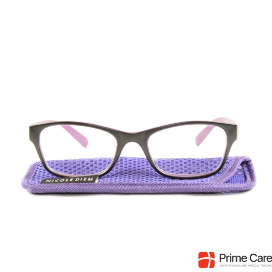 Nicole Diem reading glasses 1.00dpt purple-blk