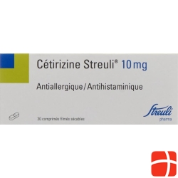 Cetirizine Streuli Filmtabl 10 mg 30 pcs