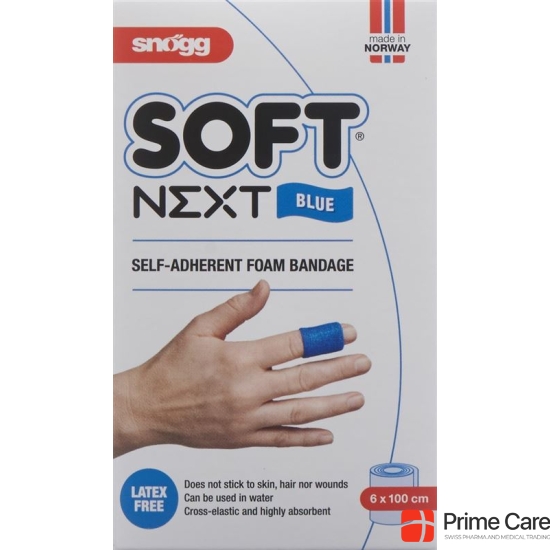 Snögg soft patch Next 6cmx1m blue