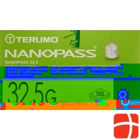 Terumo pen needle NANO PASS 32.5g 0.22x8mm cannula for injection pen 100 pcs