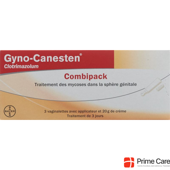 Gyno-Canesten Kombipack 3 vaginal tablets and 20 g cream