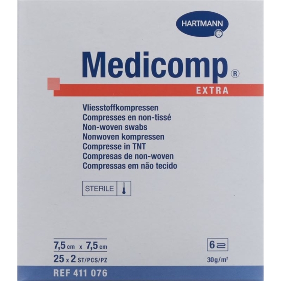 Medicomp Extra 6 times 7.5x7.5cm S30 25 x 2 pcs