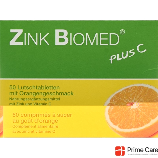 Zinc Biomed plus C Lutschtabl Orange 50 pcs