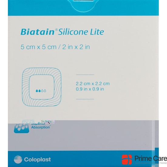 Biatain Silicone Lite foam dressing 5x5cm 5 pcs