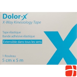 Dolor-X X-Way Kinesiology Tape 5cm x 5m blue