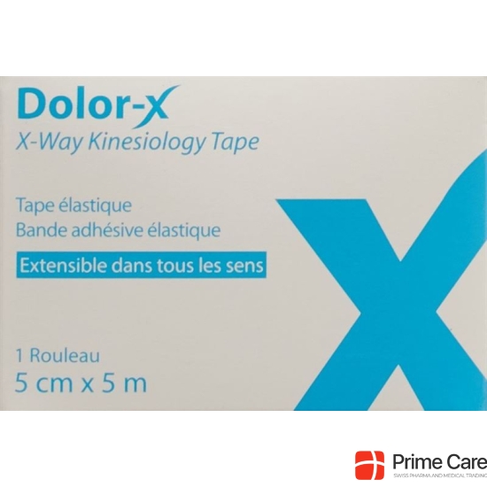 Dolor-X X-Way Kinesiology Tape 5cm x 5m blue