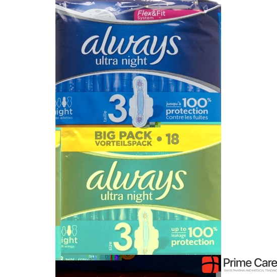 Ultra always binding Night Value Pack 18 pcs