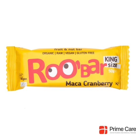 Roobar raw bar Maca Cranberry 16 x 50 g