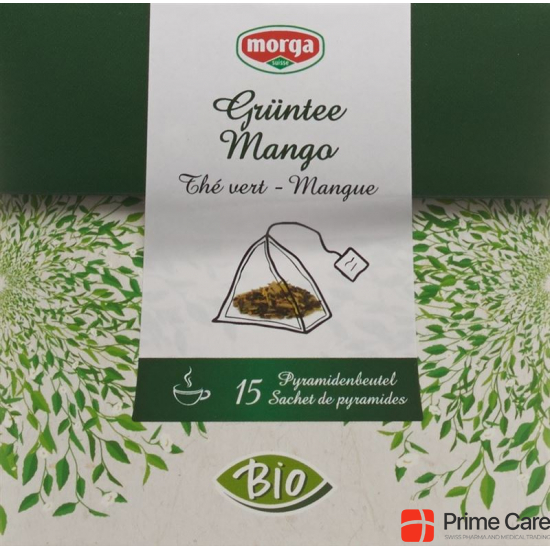 Morga Mango Grüntee Pyramide Bio 15 Stück buy online