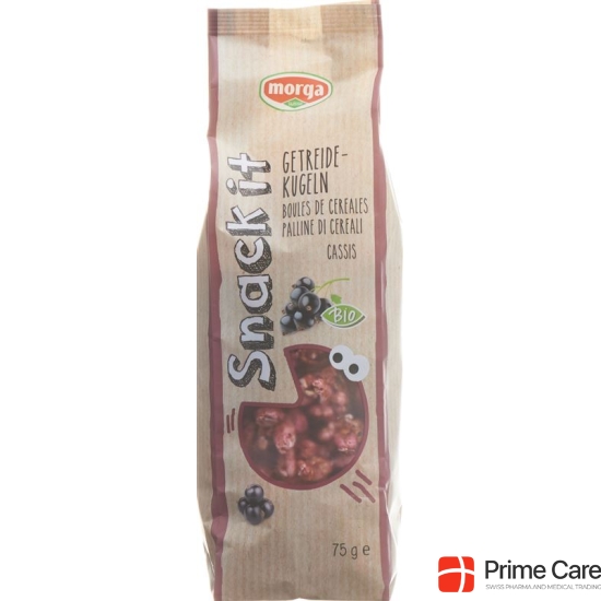 Morga snack it cereal balls Cassis Bio 75 g