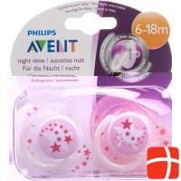 Avent Philips pacifier night 6-18 months pink