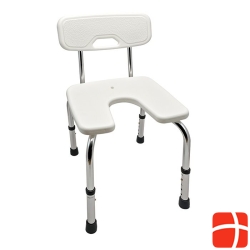 Sundo shower chair white with backrest