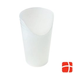 Sundo drinking cup 250ml white-transparent with tail cut