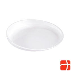 Sundo plate with raised edge Deluxe ø20cm white slip