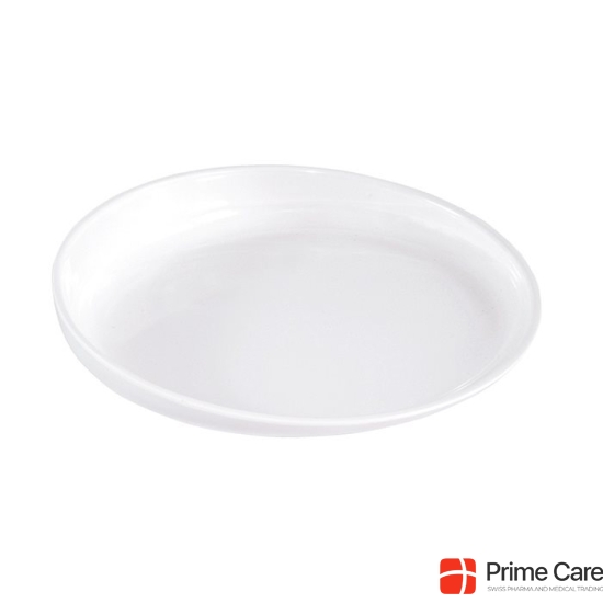 Sundo plate with raised edge Deluxe ø20cm white slip