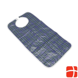 Sundo bib checkered 45x90cm blue-green Velcro wiped