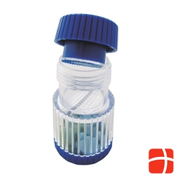 Sundo tablets mortar with screw cap blue-transparent