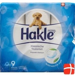 Hakle Classic cleanliness of toilet paper white FSC 9 units