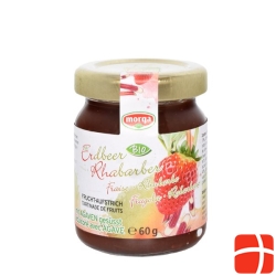 Morga fruit spread strawberry-rhubarb Agave Bio 60 g