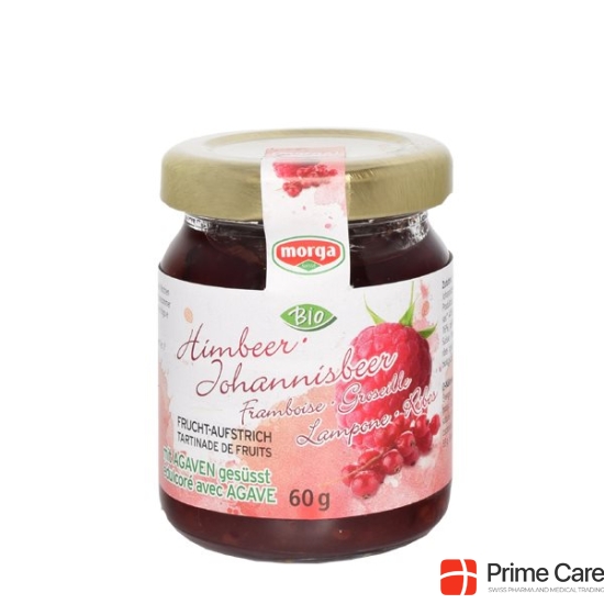 Morga fruit spread raspberry currant Agave Bio 60 g