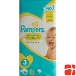 Pampers Premium Protection Gr3 6-10kg Midi Sparpackung 50 pcs