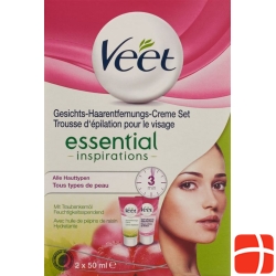 Veet Hair Removal Set Face 2 x 50 ml