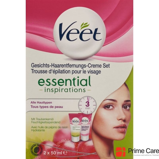 Veet Hair Removal Set Face 2 x 50 ml