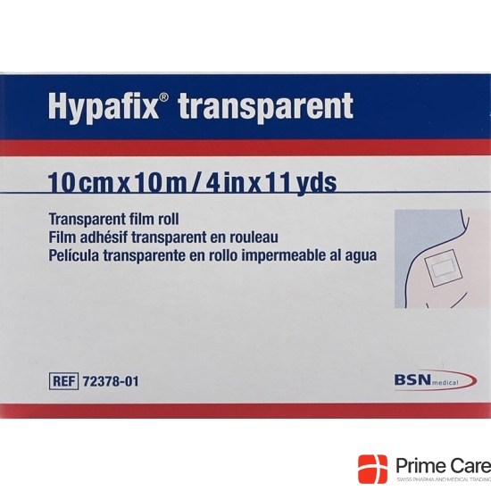 Hypafix transparent 10cmx10m sterile role