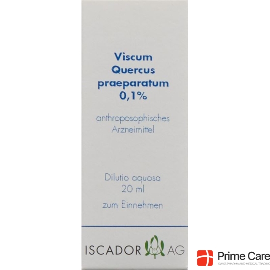 Iscador Viscum Quercus Praeparatum 0.1% Dilutio aquosa 20 ml