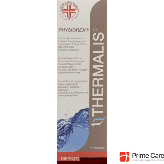 Thermalis Thermal Physiorex cream adjuvant ml for an analgesic treatment and muscle relaxation 100