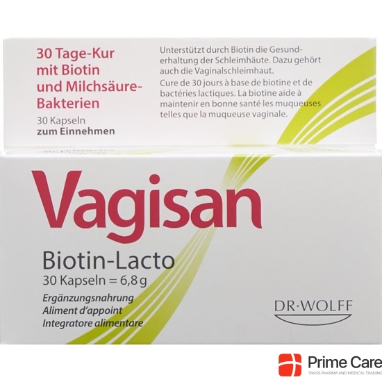 Vagisan biotin-lacto Cape 30 pcs