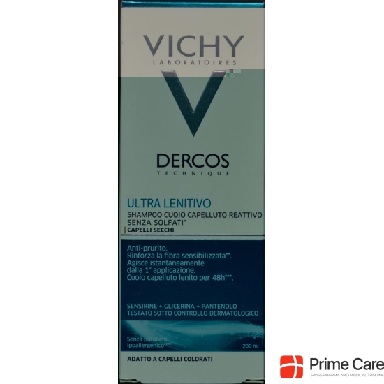 Vichy Dercos Shampooing Ultra-Sensitive dry scalp German / Italian 200 ml