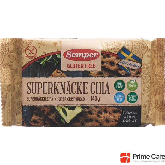 Semper Superknäcke Chia gluten free 140 g