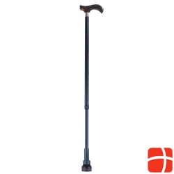 Dr. Cane metal Stock 78-103cm black derby handle on hardwood. > 180kg