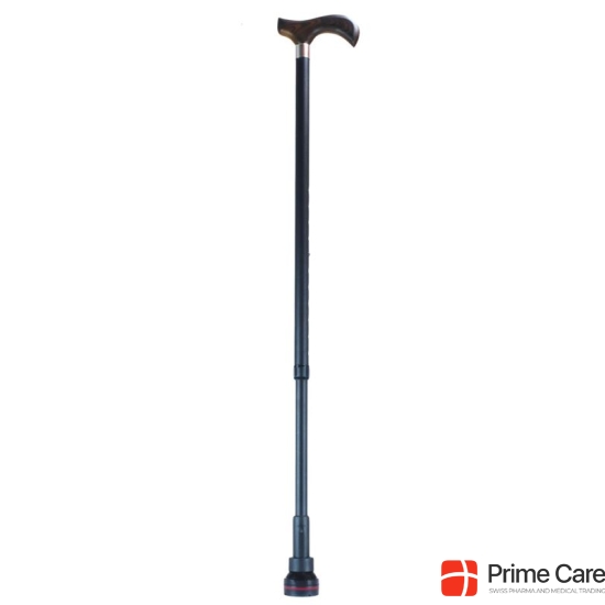 Dr. Cane metal Stock 78-103cm black derby handle on hardwood. > 180kg