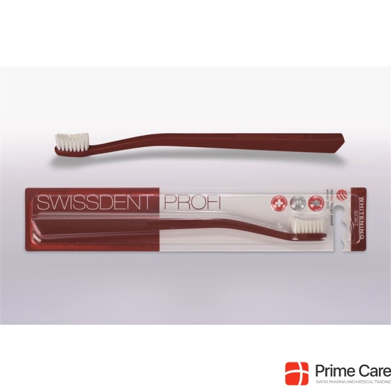 Swissdent Whitening Toothbrush red soft