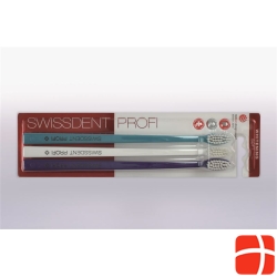 Swissdent Whitening Toothbrush Trio turquoise white blue soft