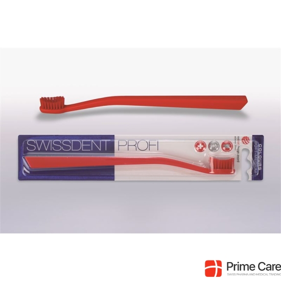 Swissdent Colors toothbrush red soft-medium